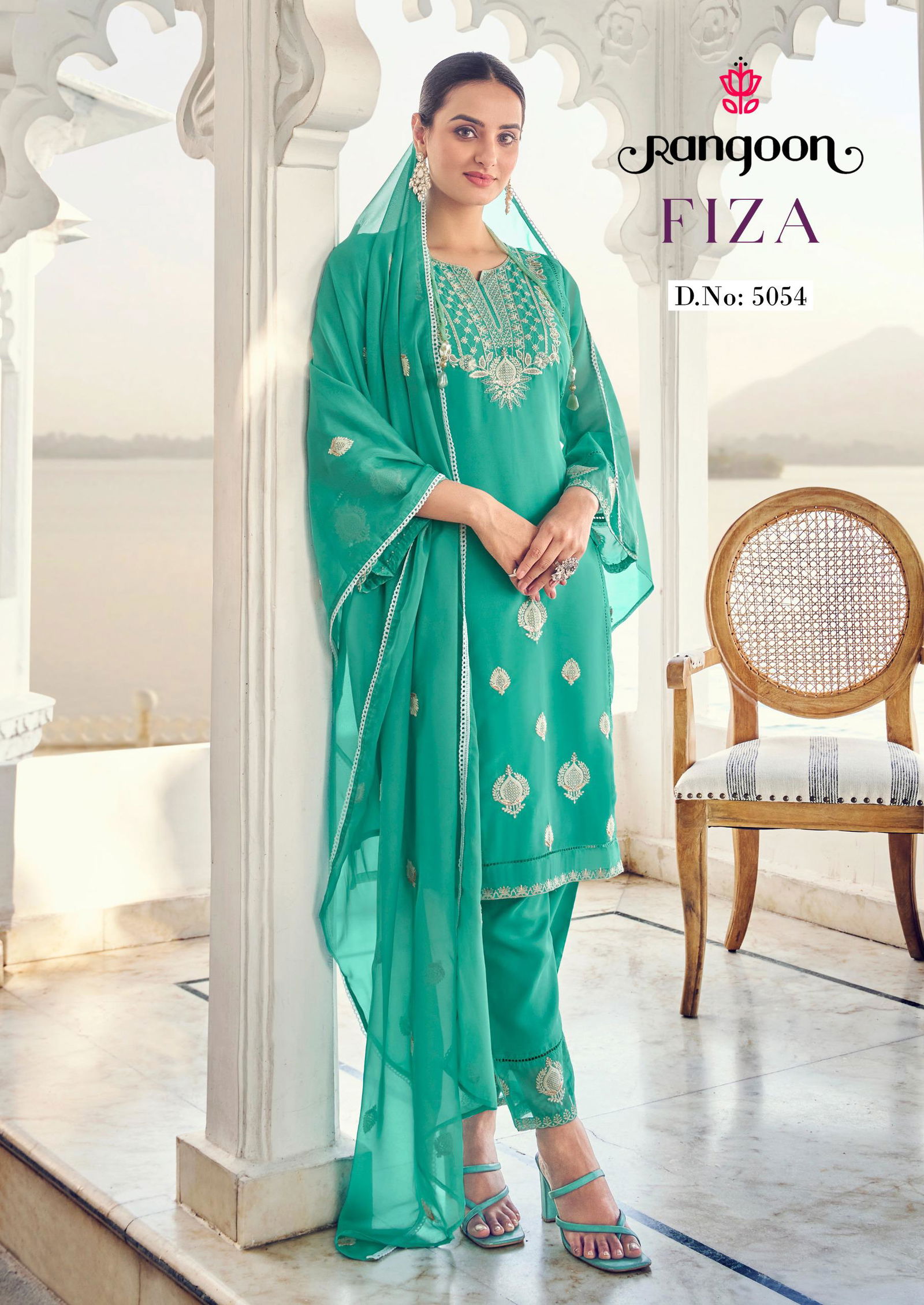 Fiza By Rangoon Organza Designer Kurtis With Bottom Dupatta Wholesale Market In Surat